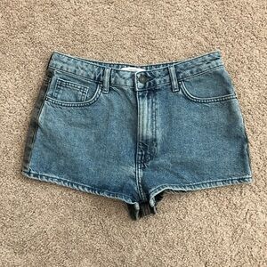 Forever 21 High Waist Color Block Denim Shorts Size 27